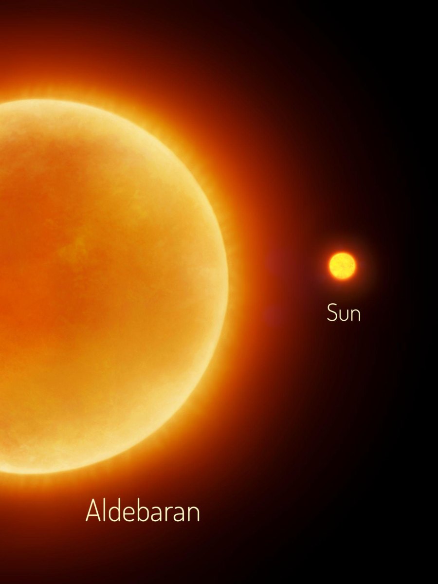 Aldebaran orange giant star