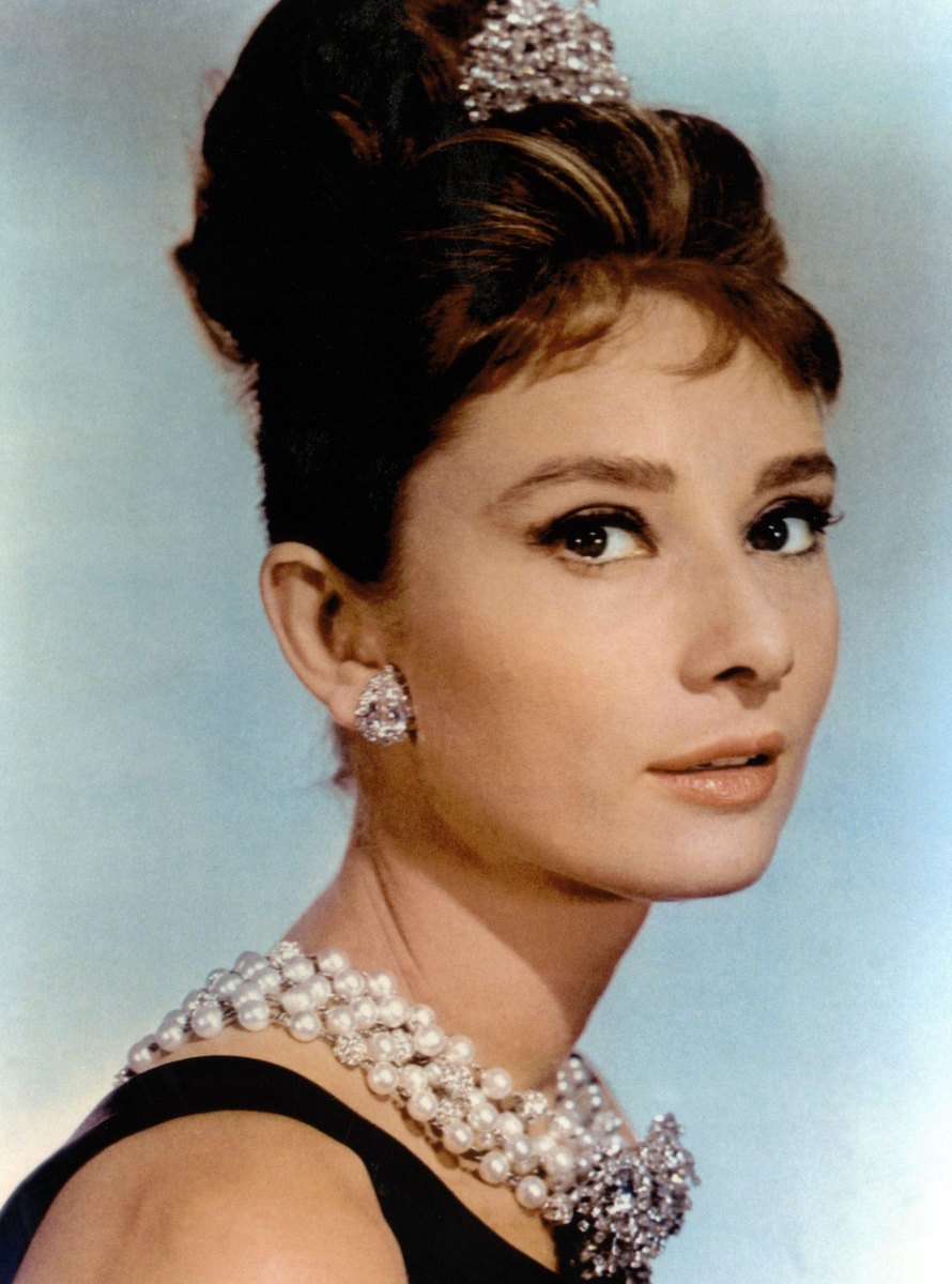 Audrey Hepburn Breakfast Tiffany portrait