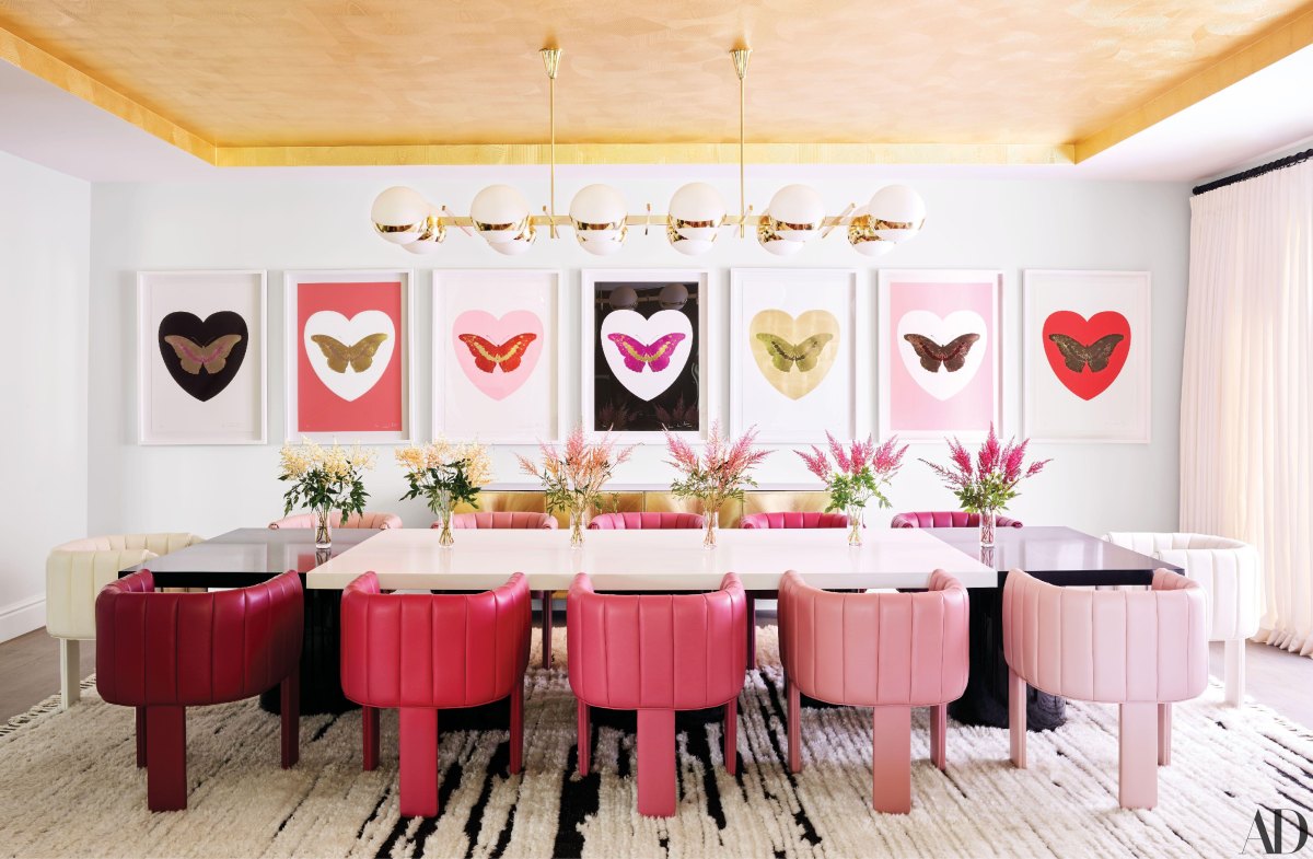 Celebrity luxury dining room decor