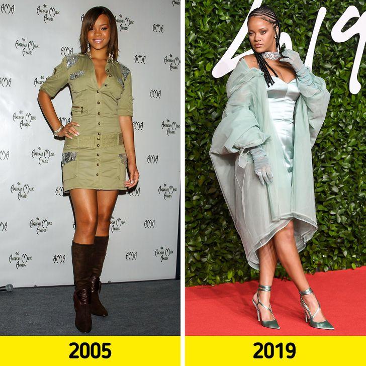 Celebrity fashion evolution timeline