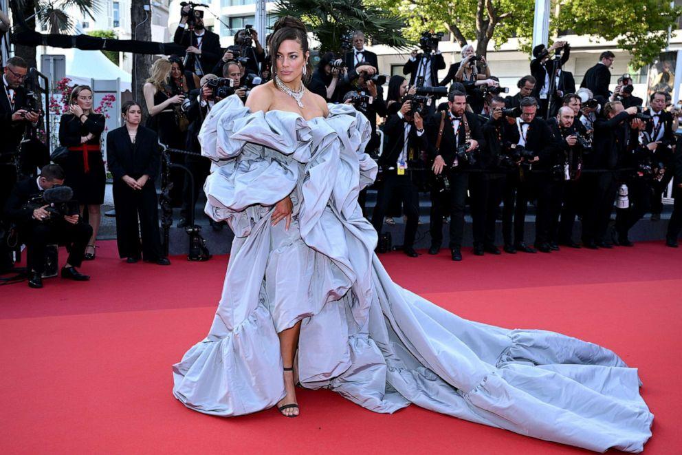 Celebrity designer Cannes gown