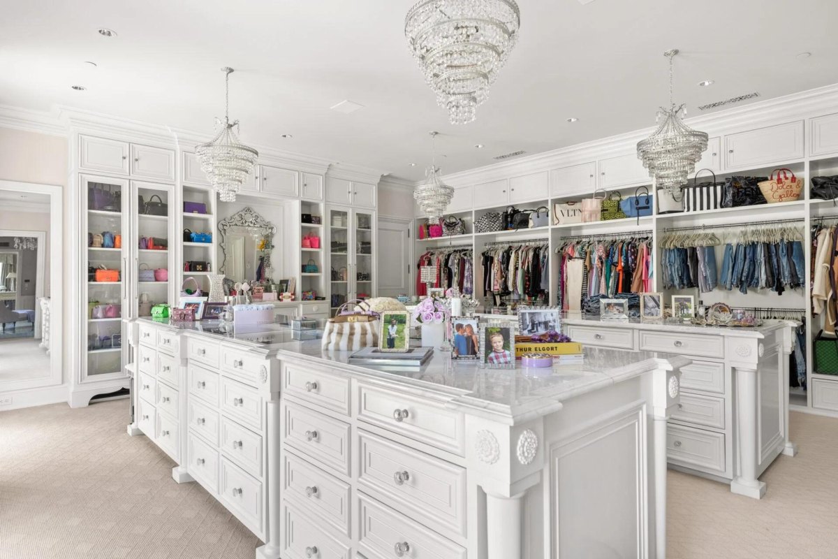 Luxury celebrity walk in closet