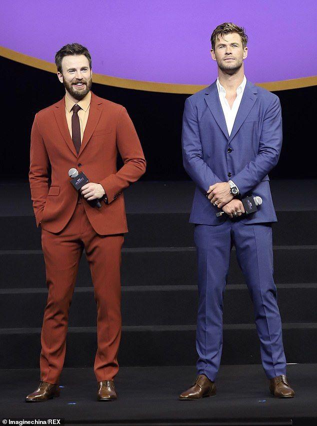 Chris Evans and Chris Hemsworth