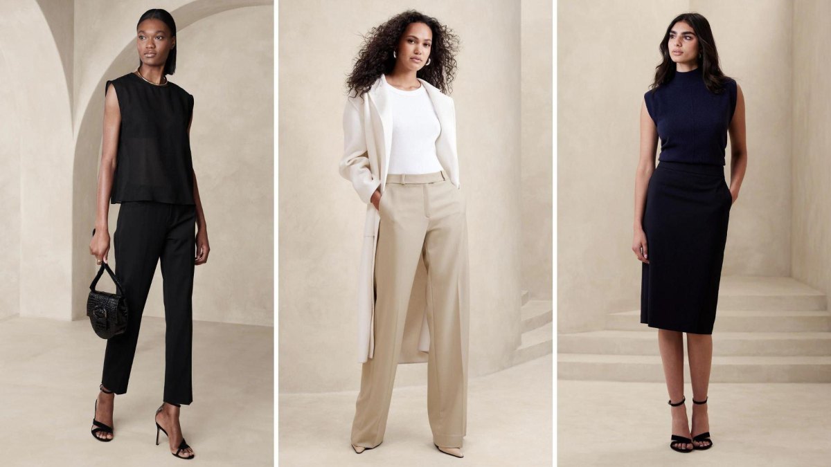 Balanced fashion outfit with harmonious proportions