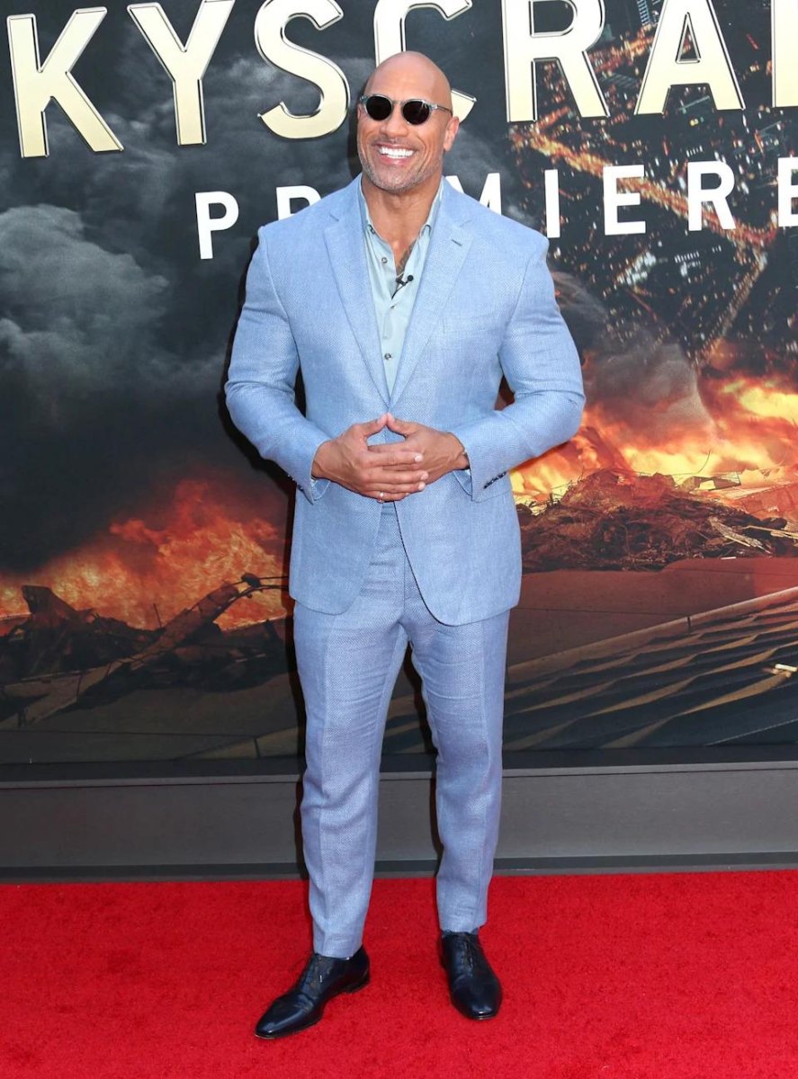 Dwayne Johnson movie premiere
