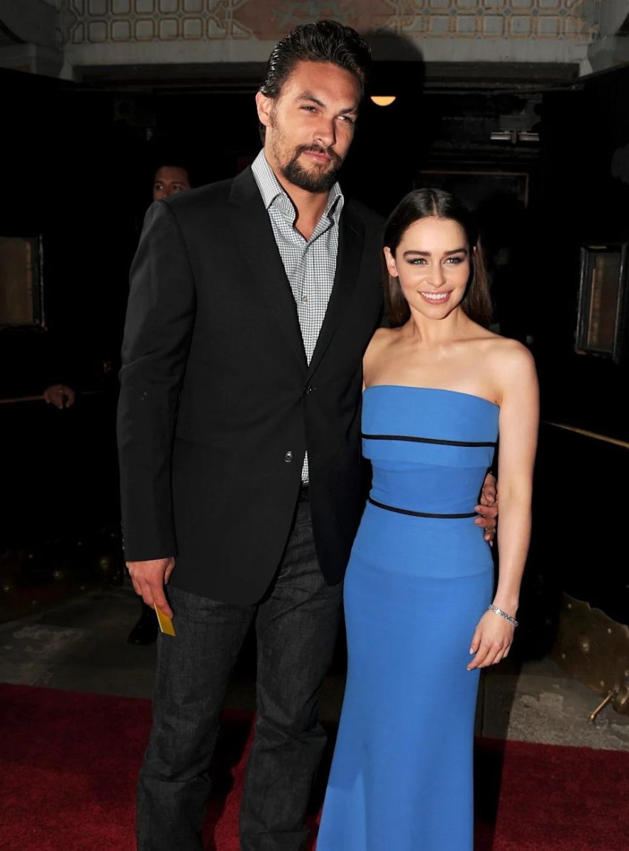 Emilia Clarke and Jason Momoa together