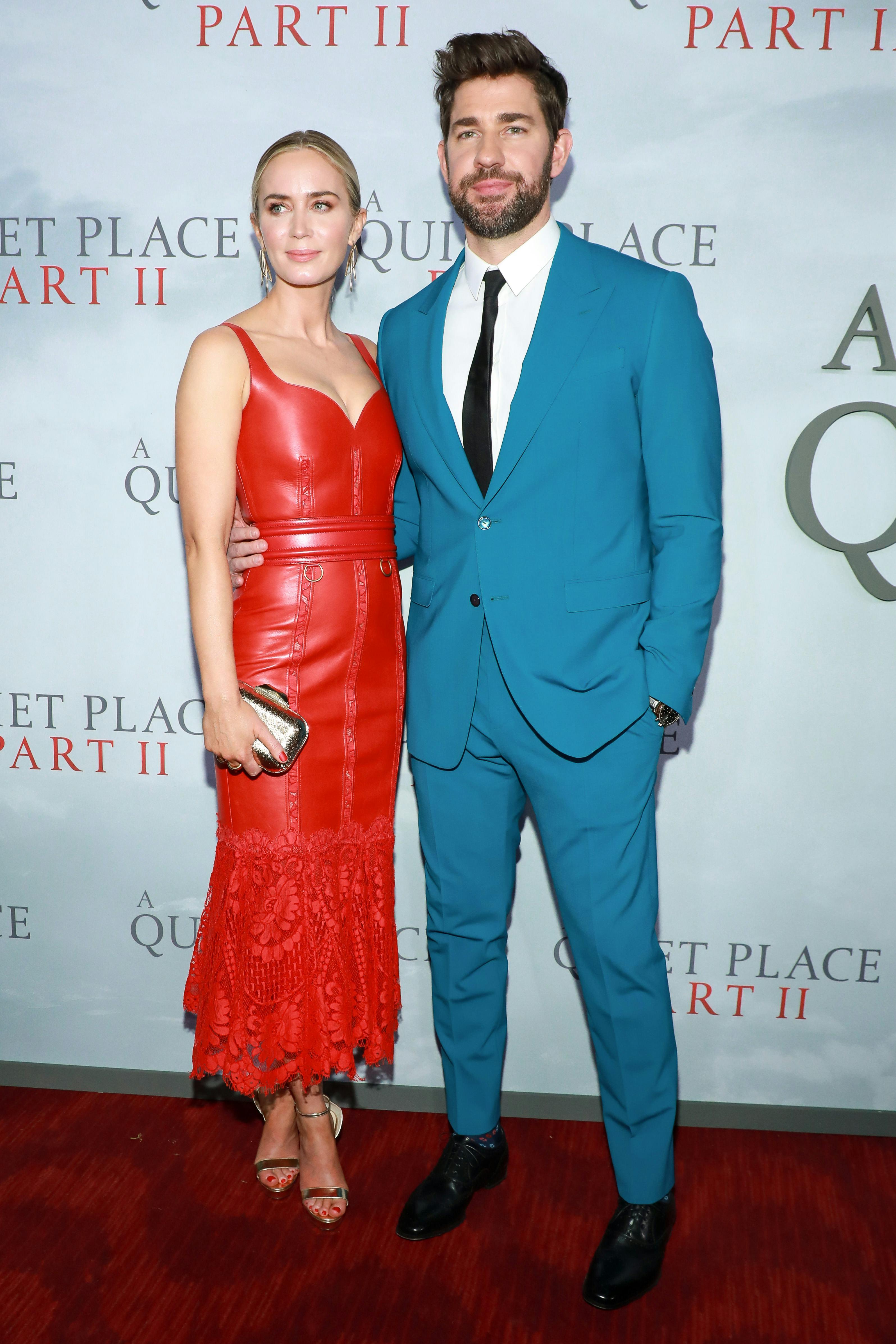 Emily Blunt and John Krasinski premiere