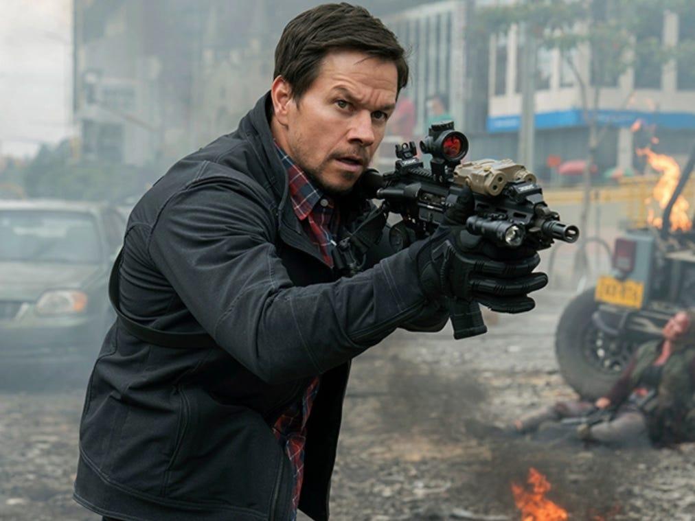 Mark Wahlberg action movie scene