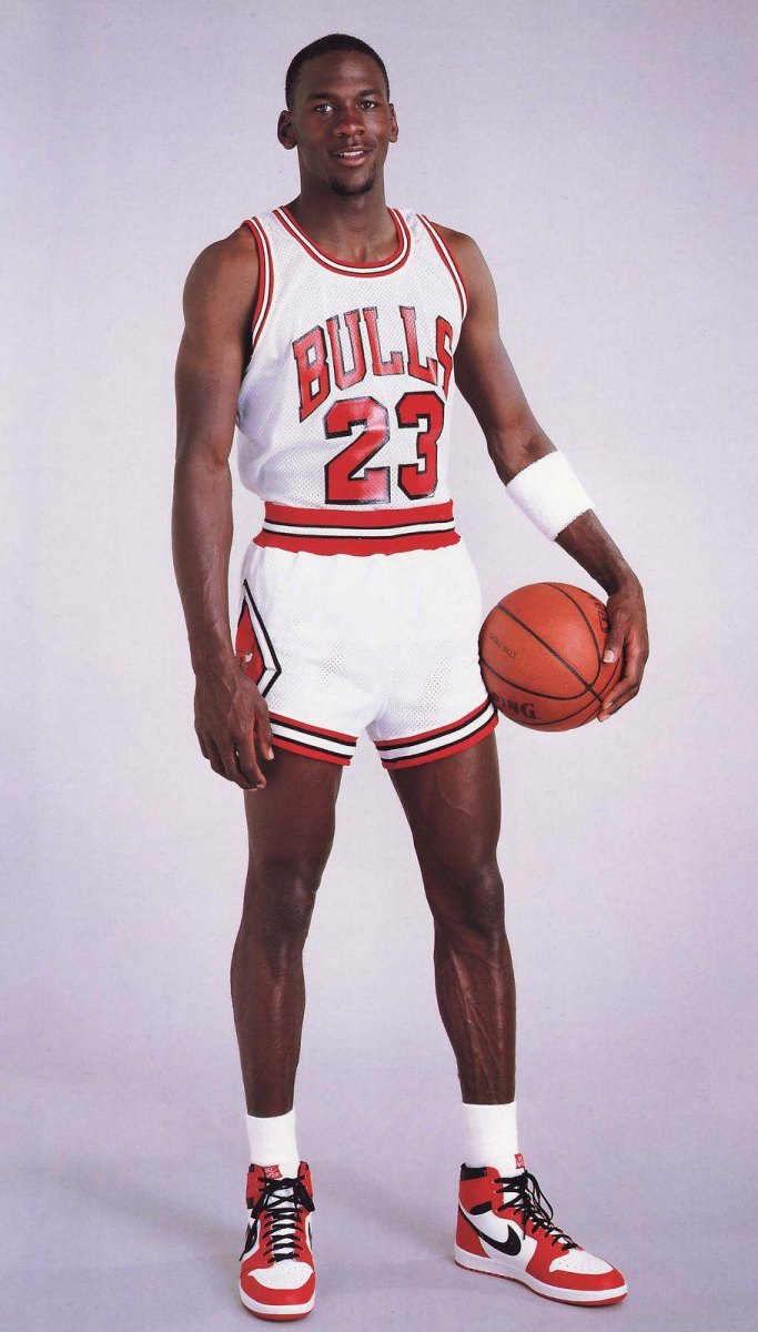Michael Jordan standing basketball player