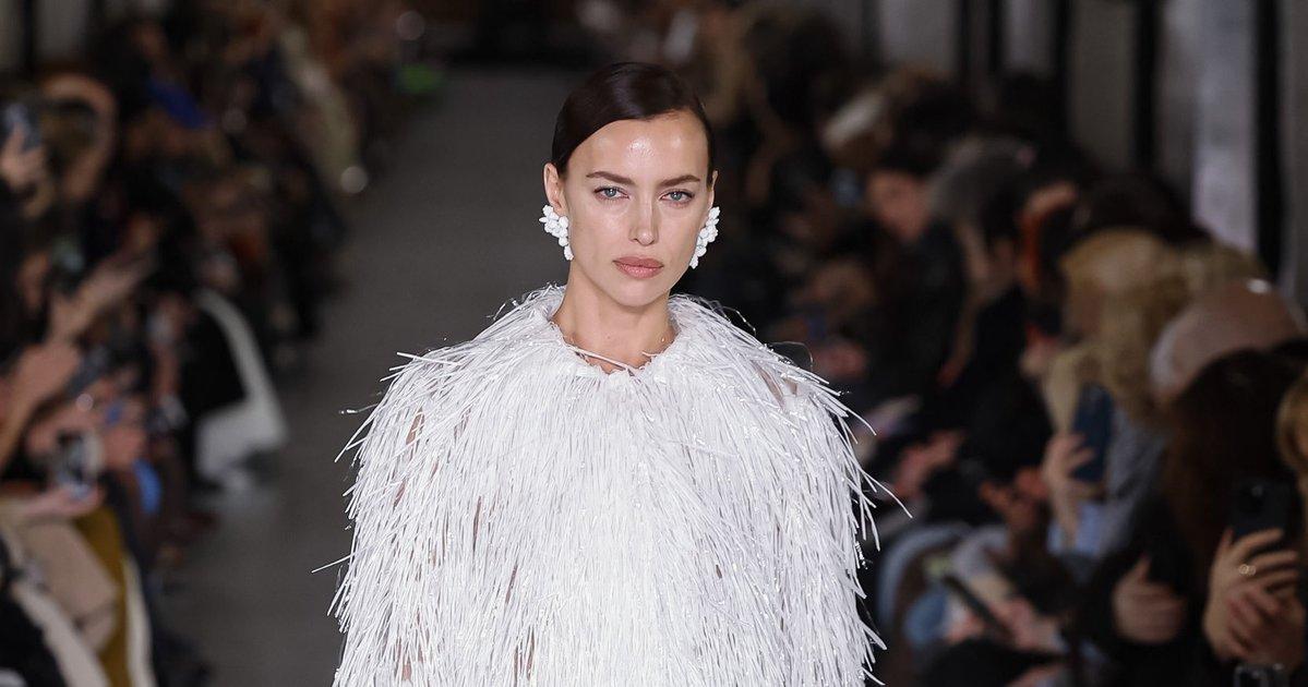 Irina Shayk runway portrait