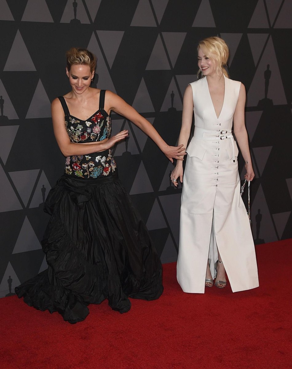 Jennifer Lawrence and Emma Stone