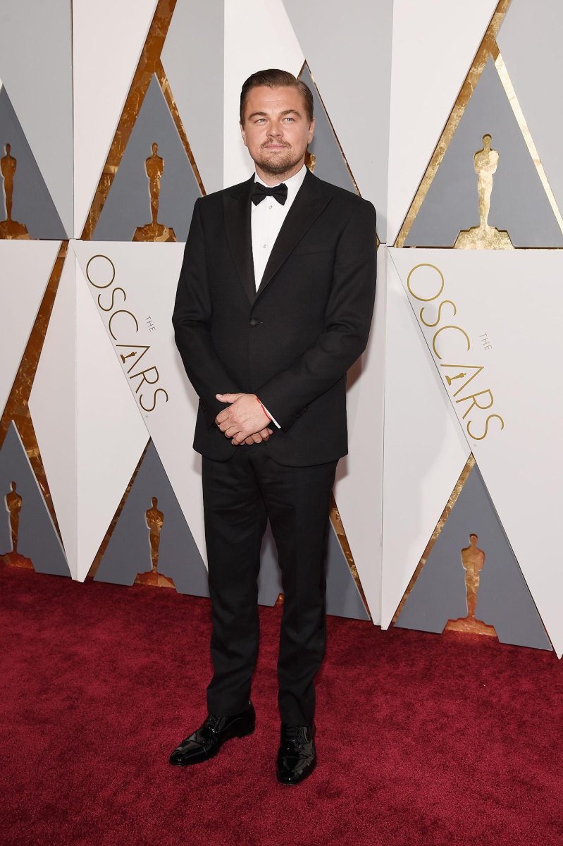 Leonardo DiCaprio standing at a film event