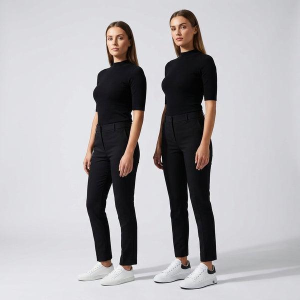 Shoes matching pants for longer legs