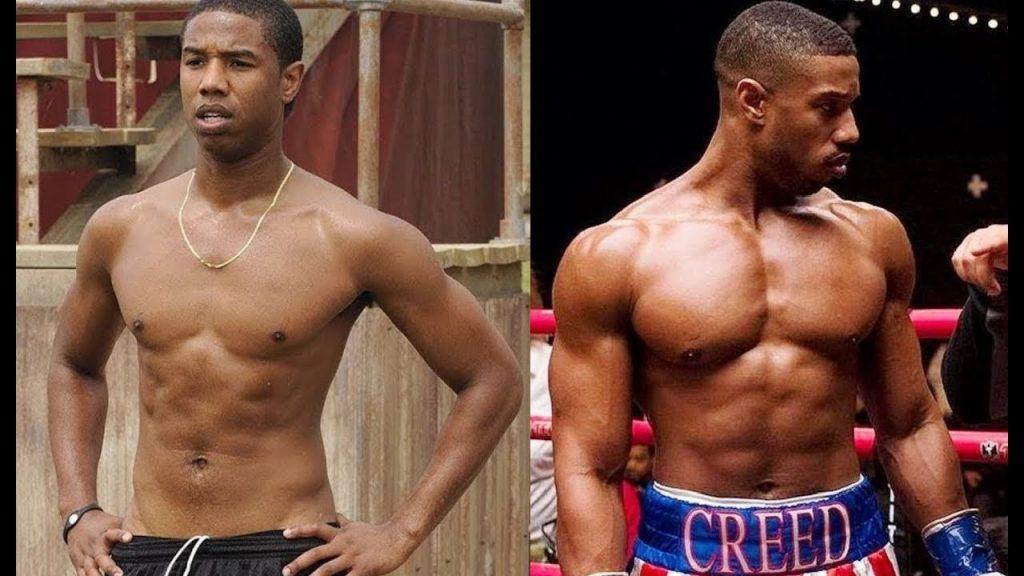 Michael B Jordan training as Adonis Creed