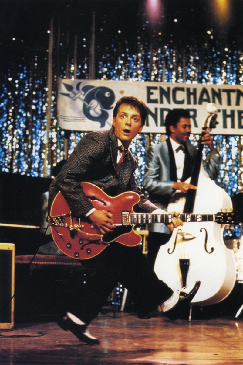 Michael J Fox Back Future scene