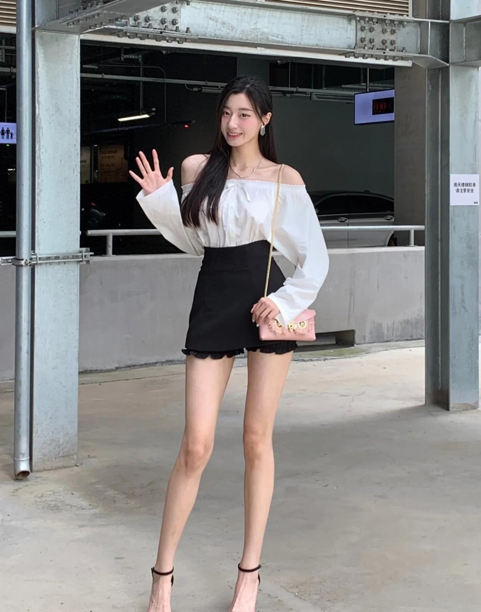 Mini skirt fashion outfit