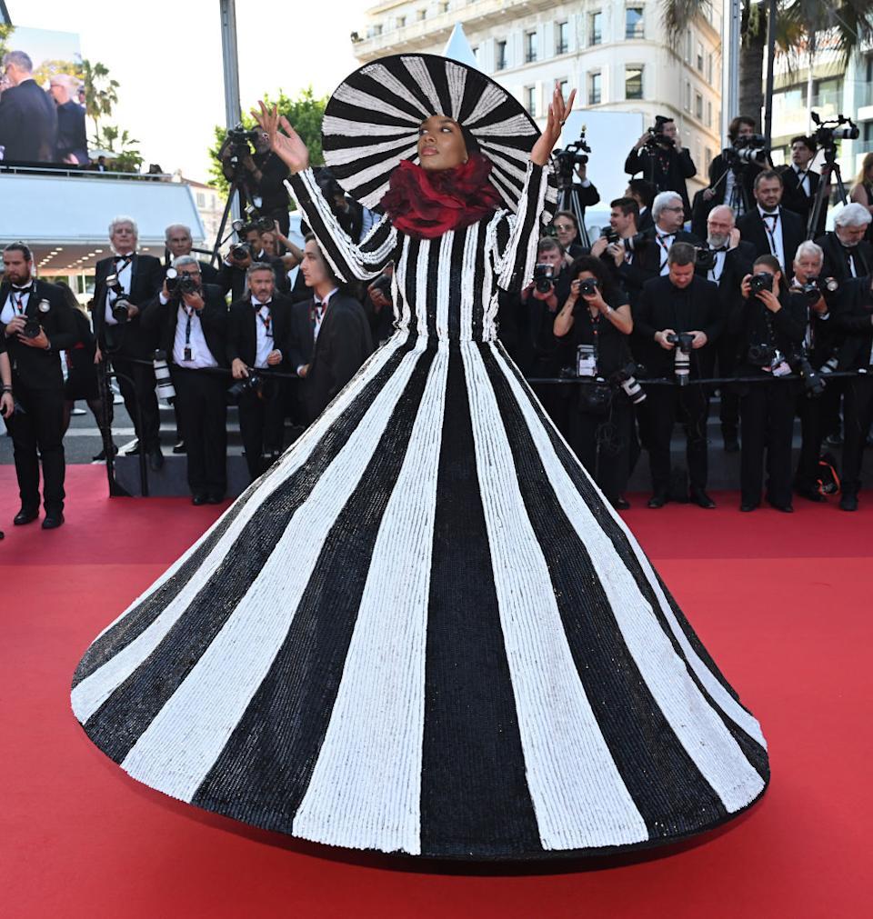 Modern Cannes fashion statement