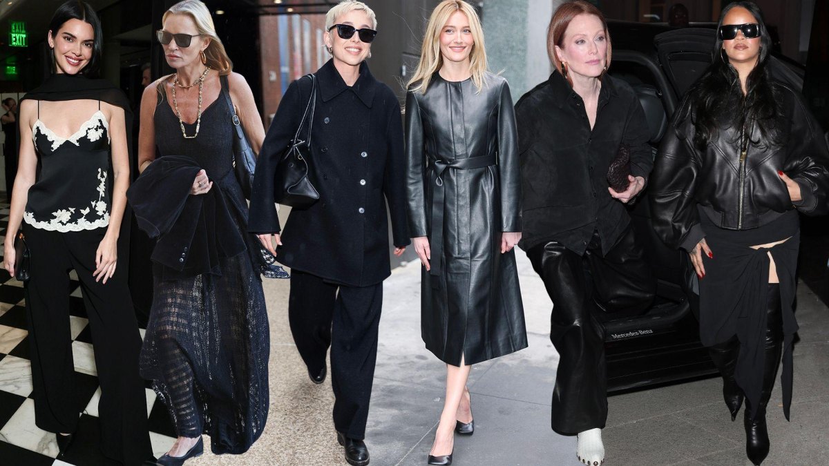 Celebrity monochrome street style outfit