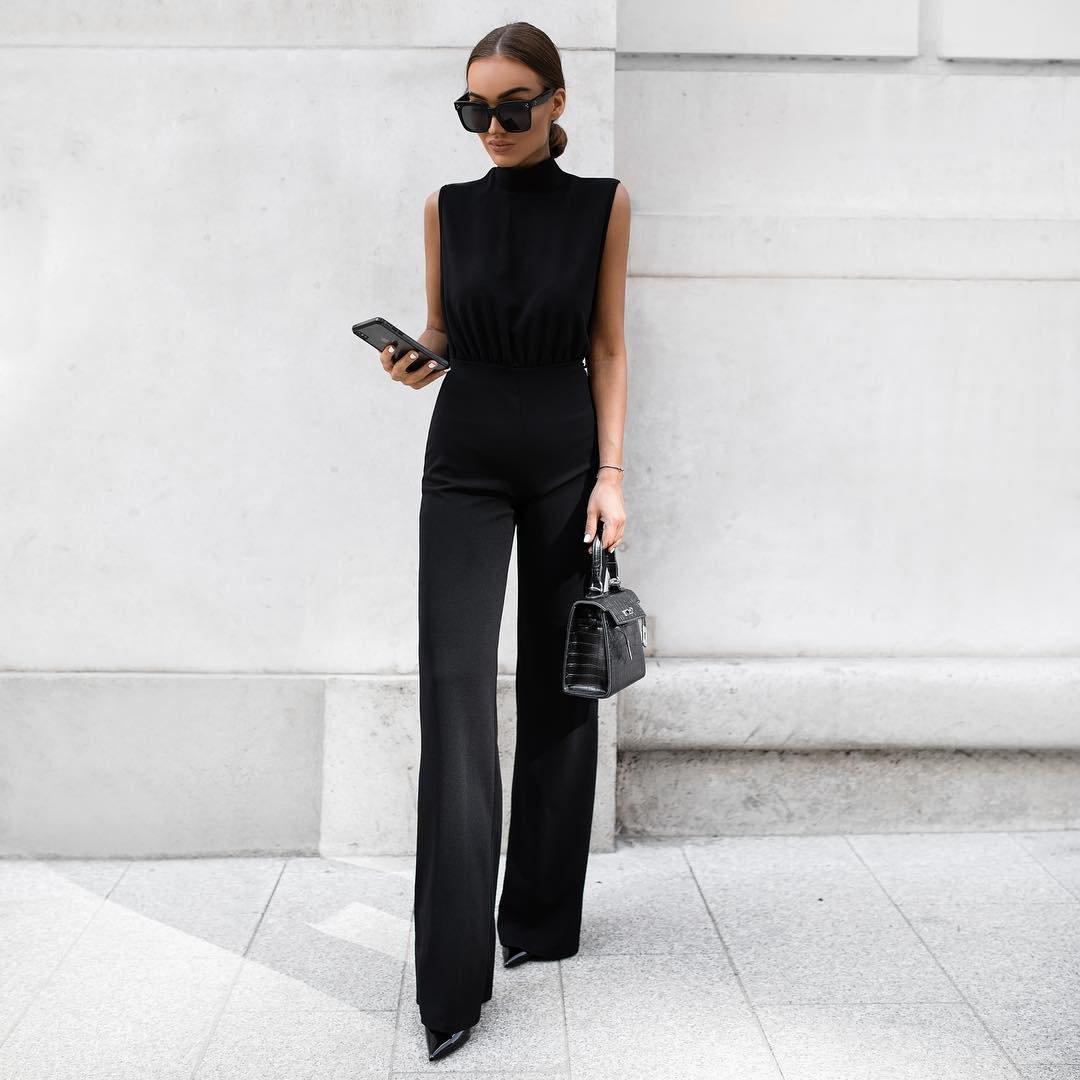 Monochrome jumpsuit outfit