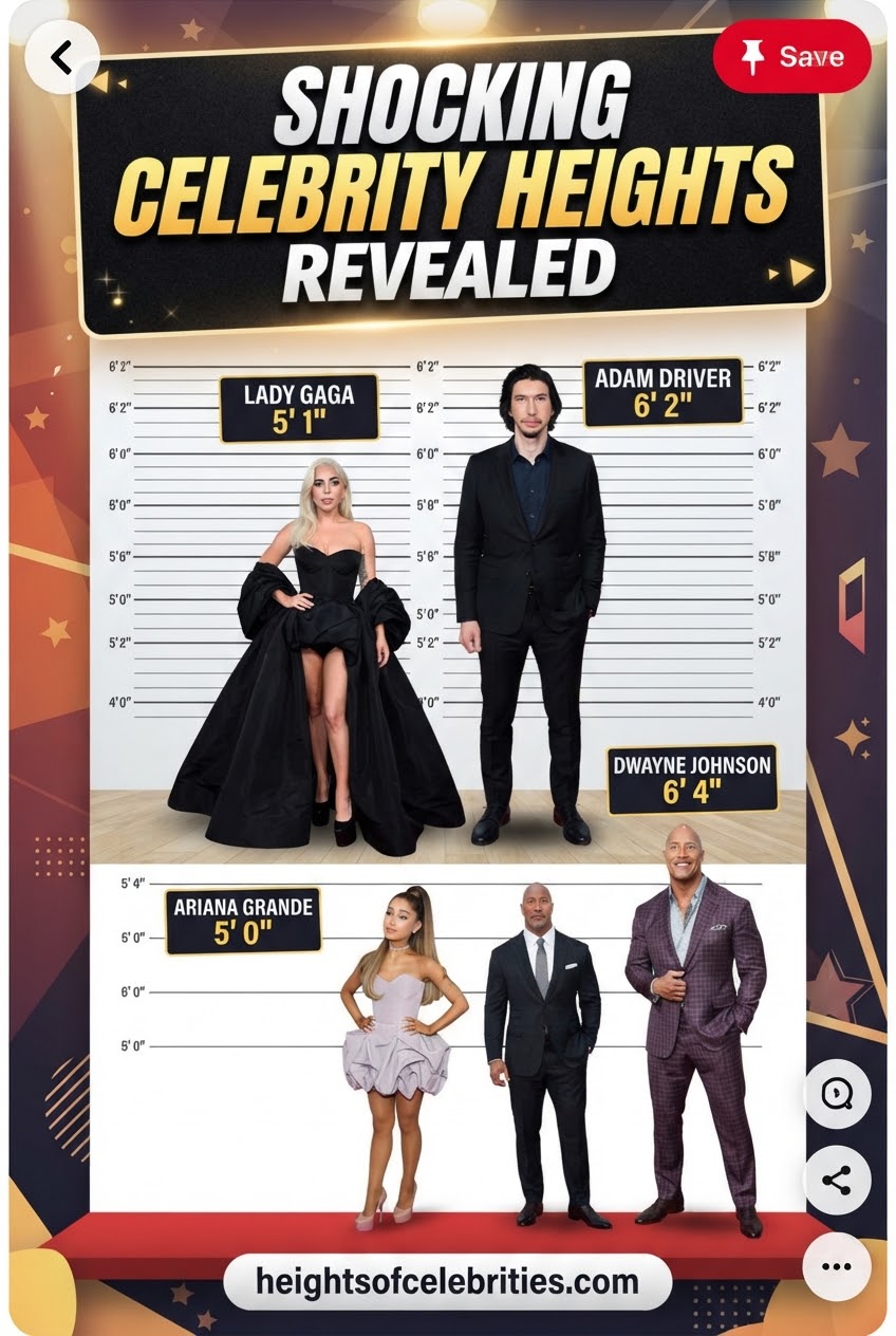 Shocking Celebrity Heights Revealed