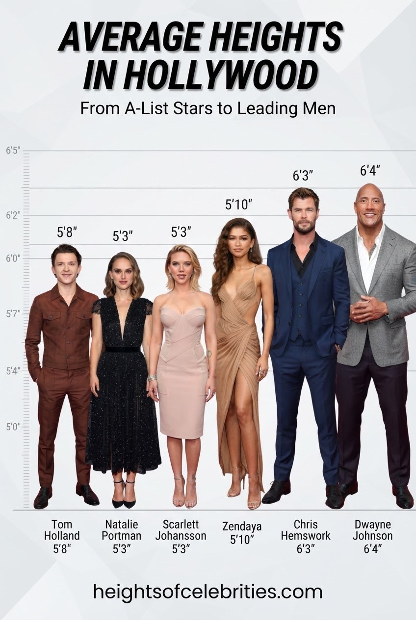 Average Heights In Hollywood
