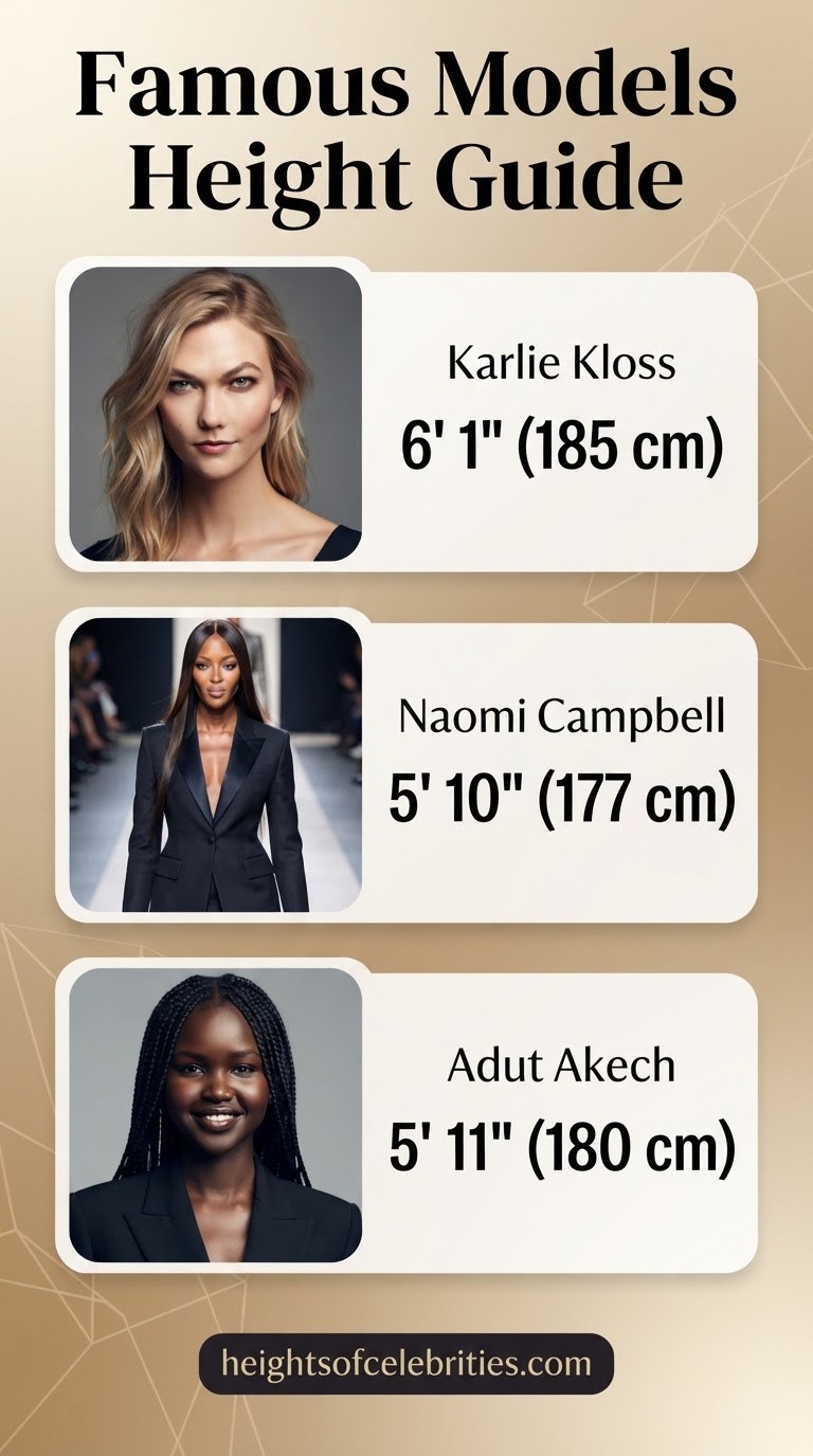 Famous Models Height Guide