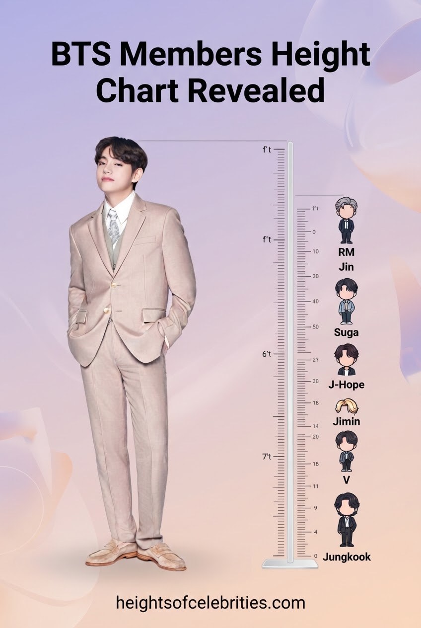 BTS Members Height Chart Revealed