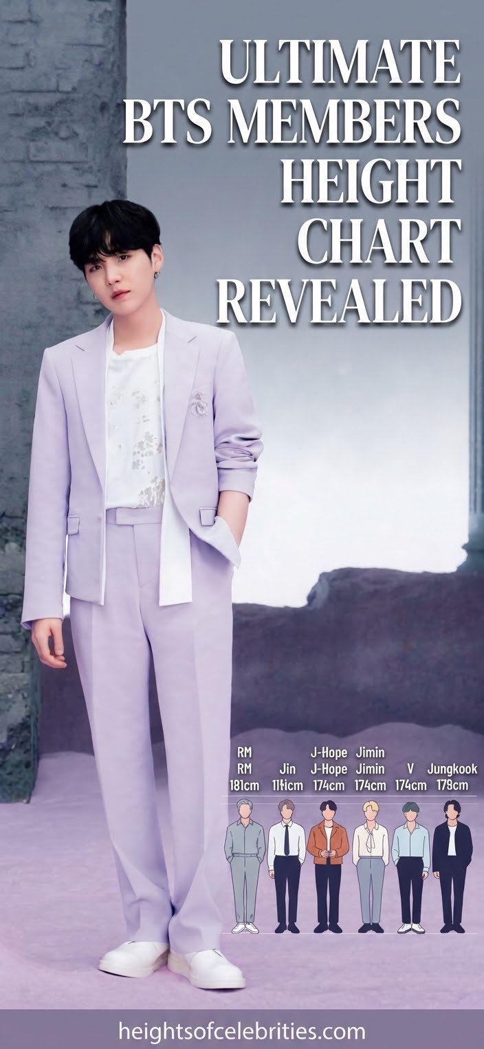 Ultimate BTS Members Height Chart Revealed