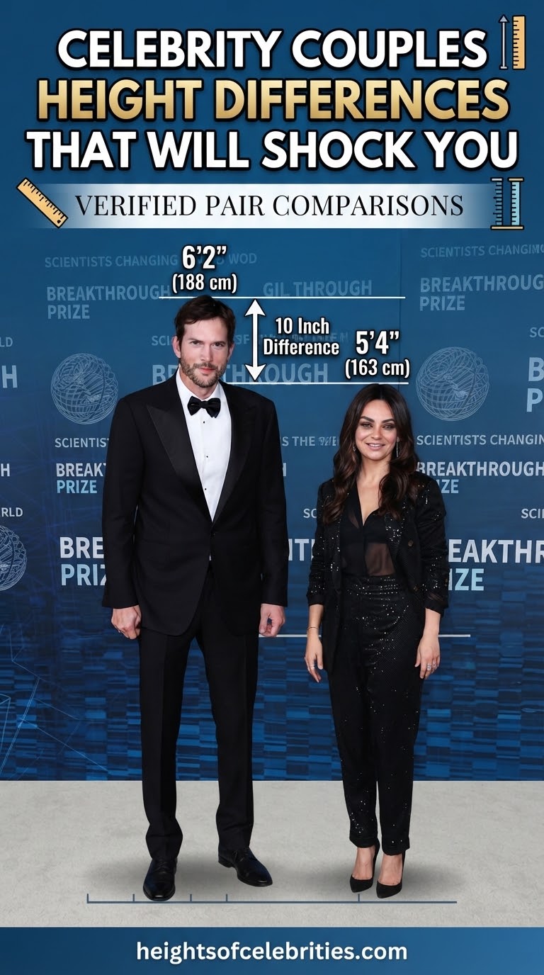 Celebrity Couples Height Differences That Will Shock You