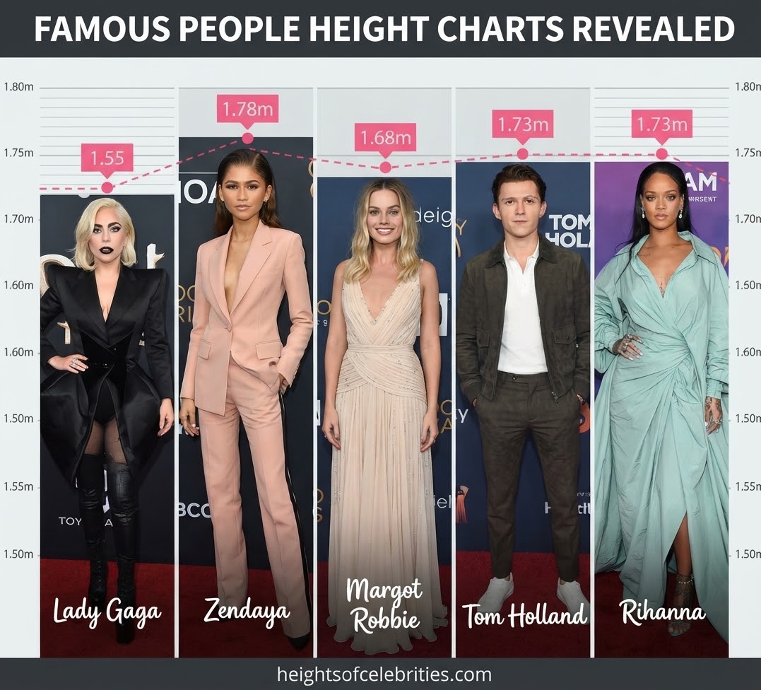 Famous People Height Charts Revealed