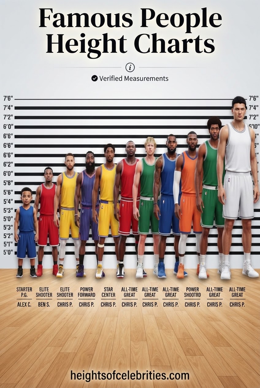 Famous People Height Charts