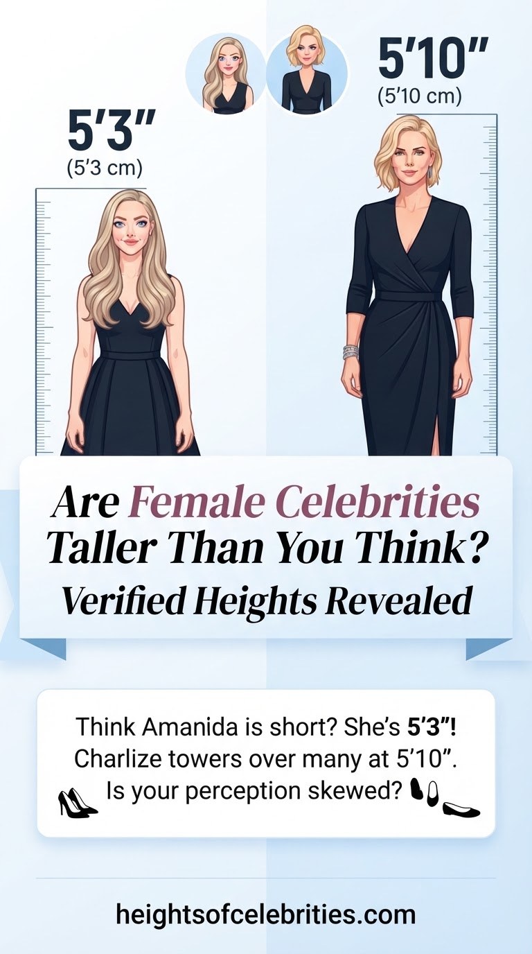 Are Female Celebrities Taller Than You Think? Verified Heights Revealed