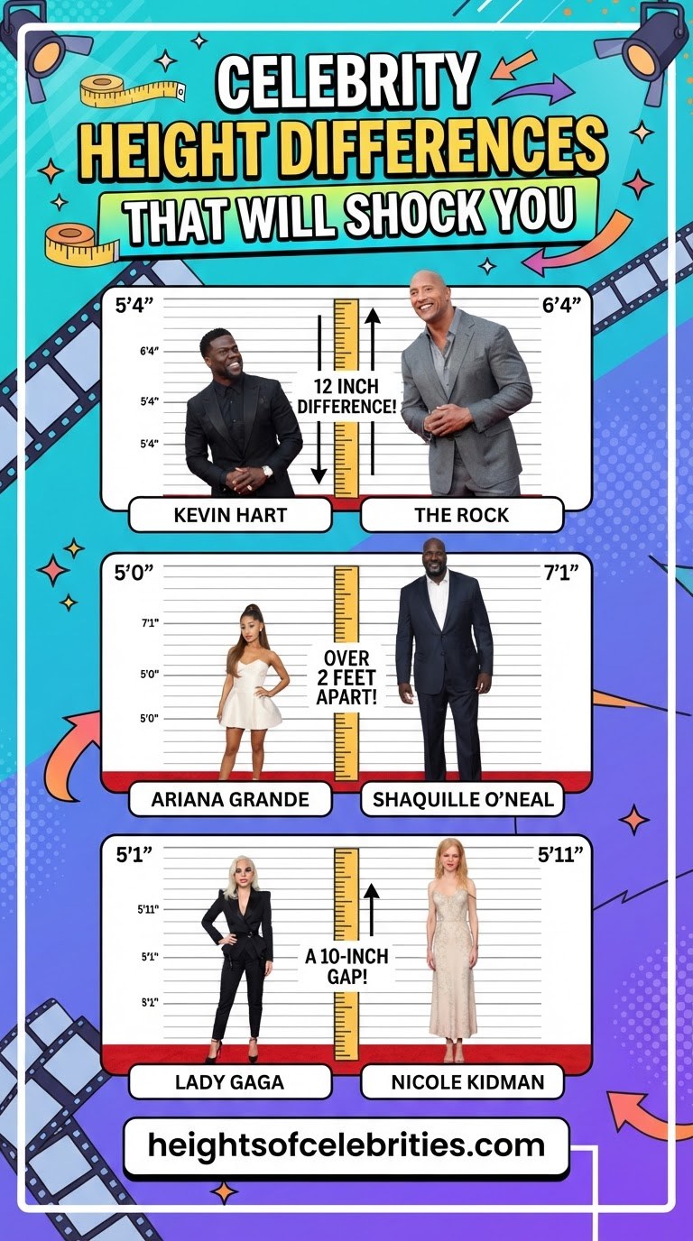 Celebrity Height Differences That Will Shock You