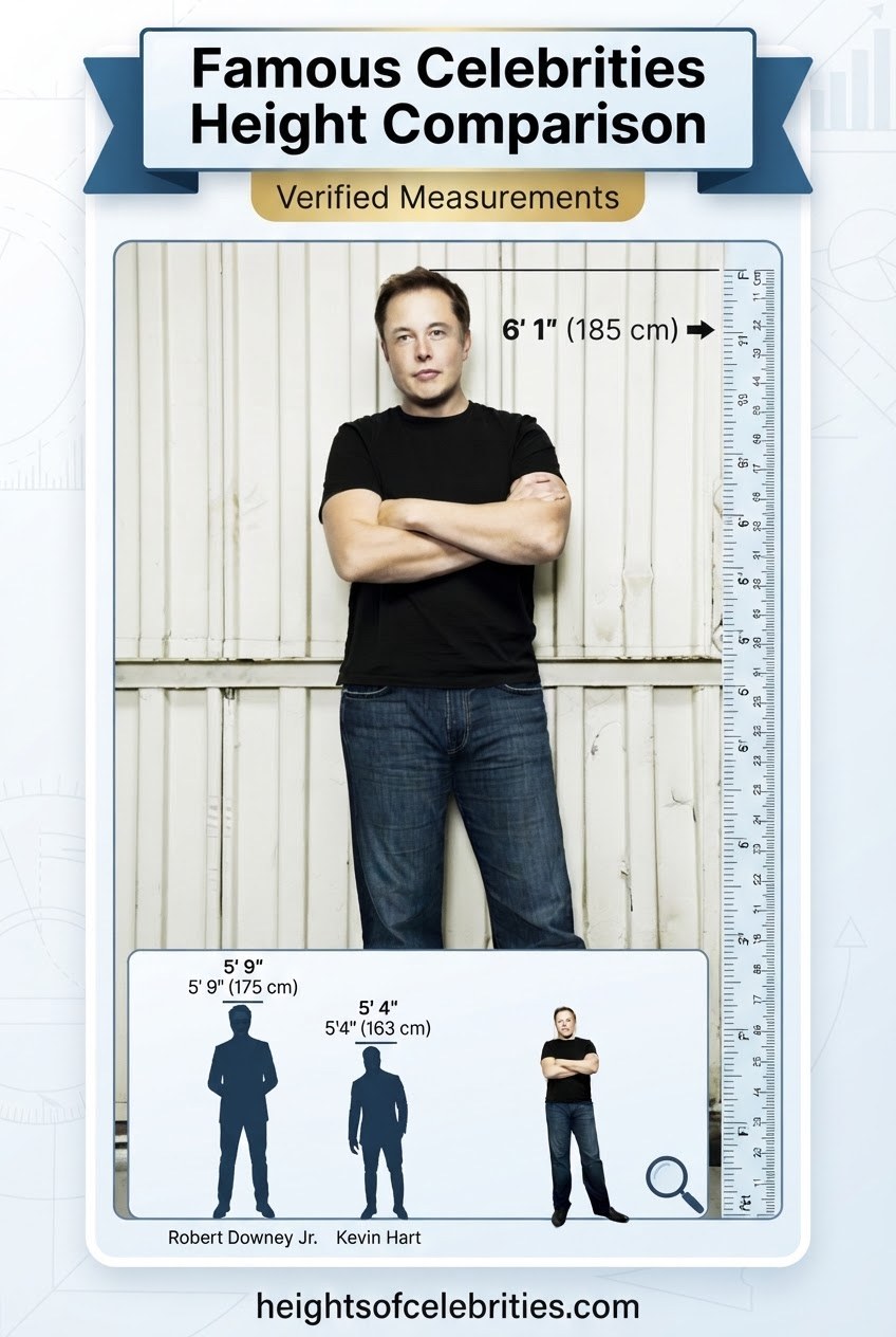 Famous Celebrities Height Comparison Verified Measurements