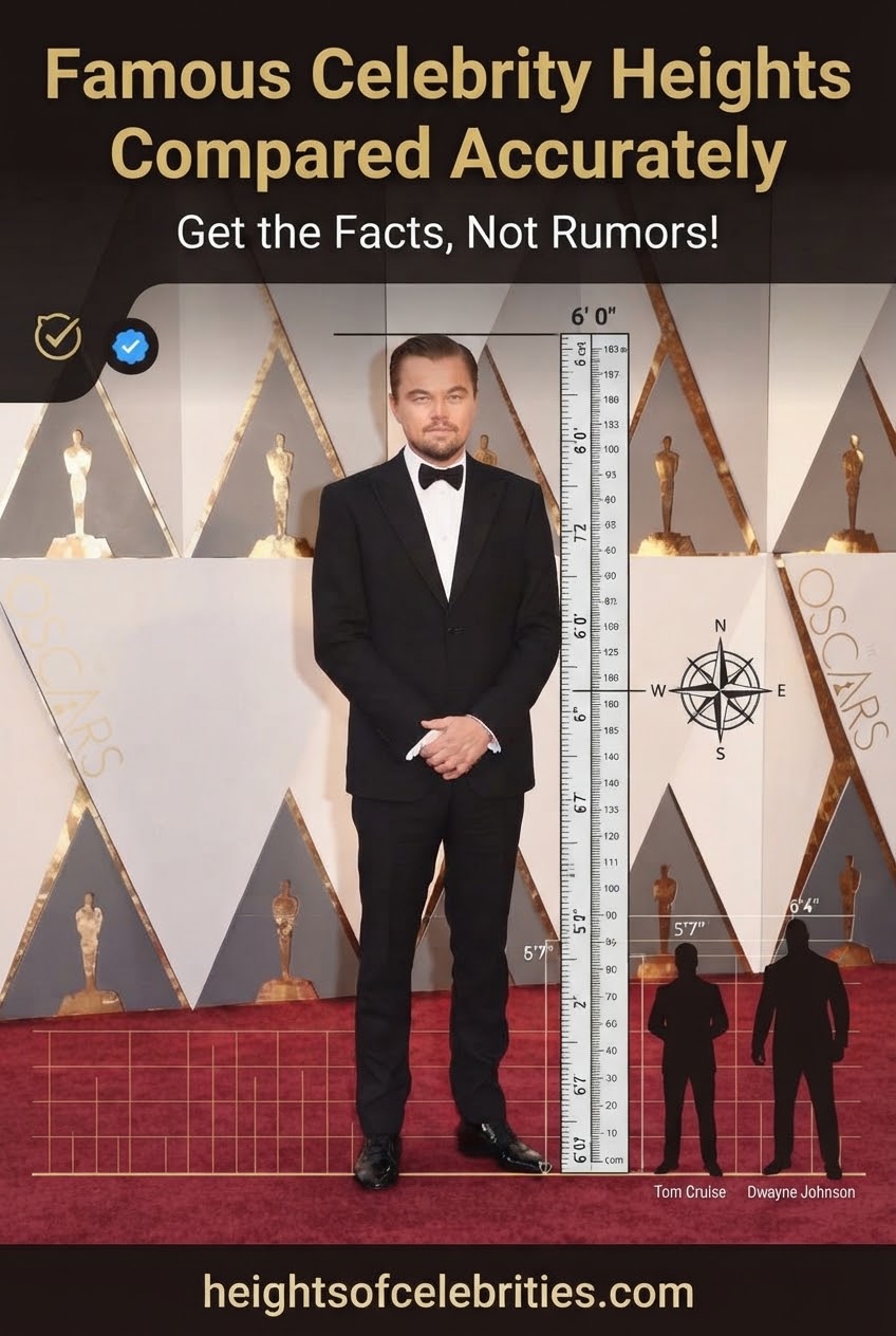 Famous Celebrity Heights Compared Accurately