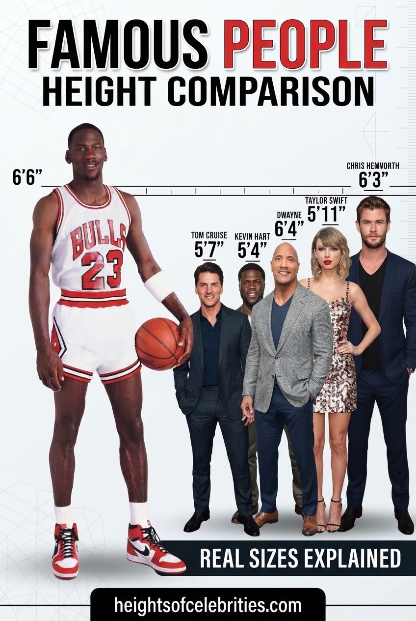 Famous People Height Comparison Real Sizes Explained
