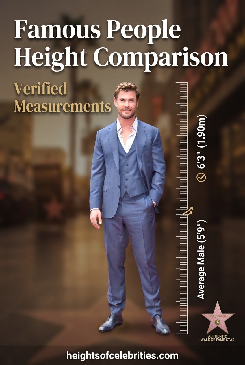Famous People Height Comparison Verified Measurements