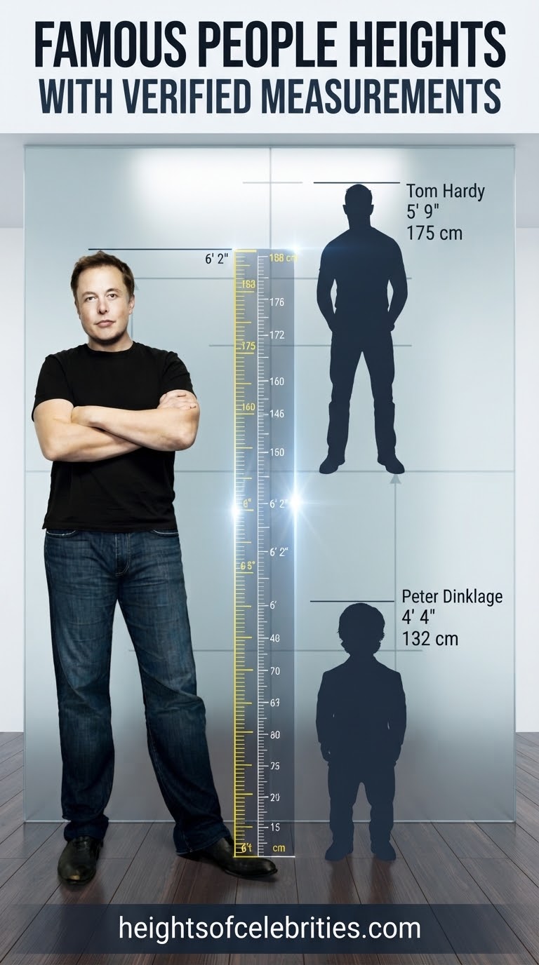 Famous People Heights With Verified Measurements