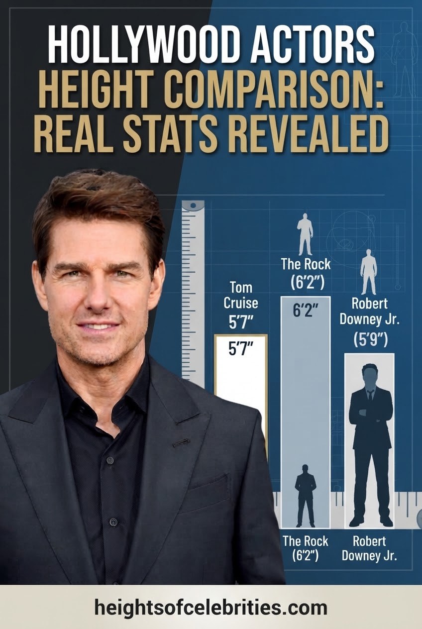Hollywood Actors Height Comparison: Real Stats Revealed
