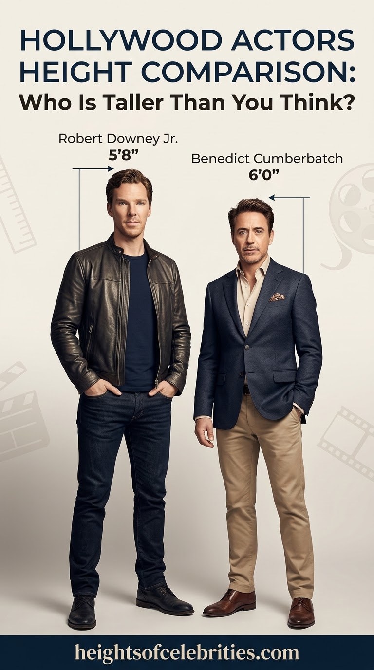 Hollywood Actors Height Comparison: Who Is Taller Than You Think?