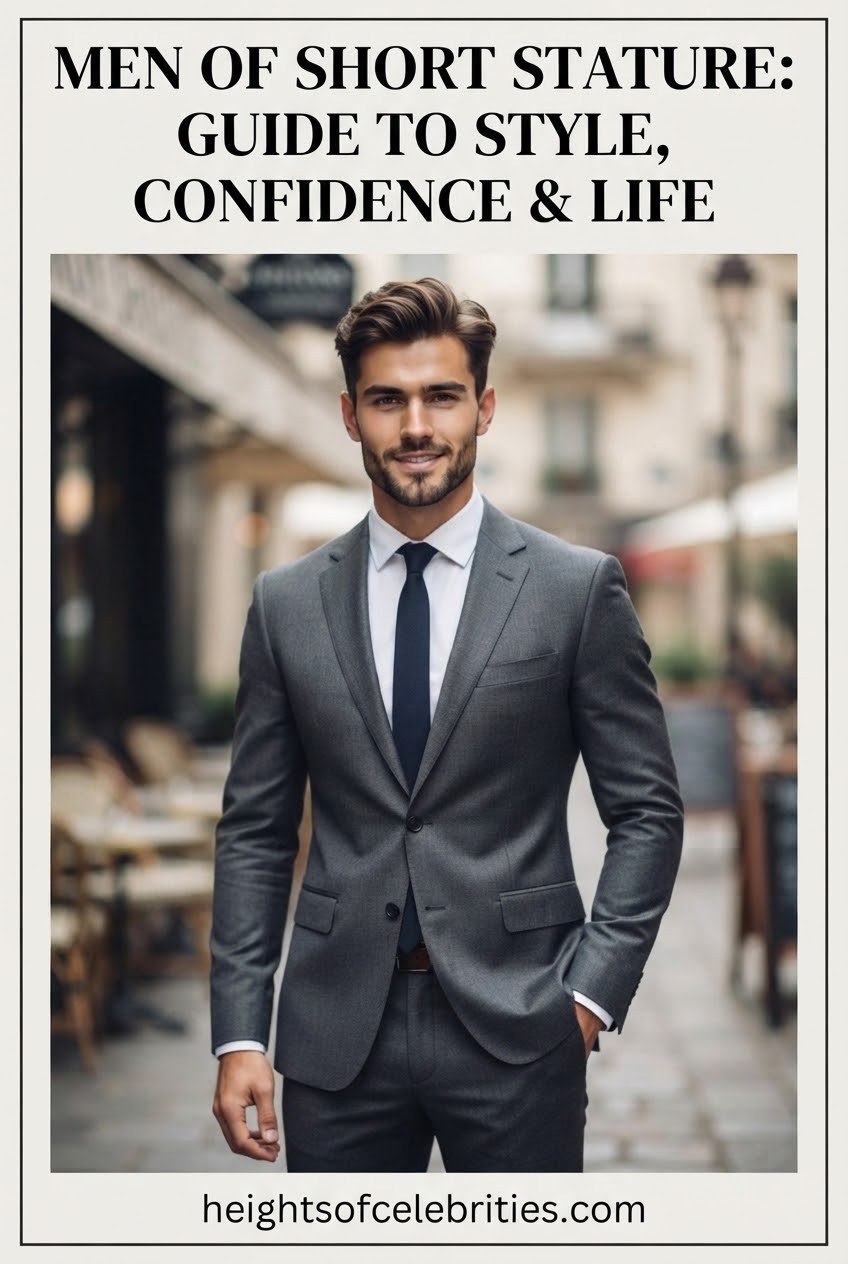 Men of Short Stature Guide to Style Confidence and Life