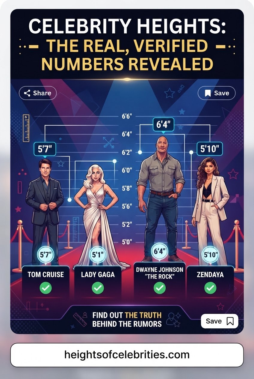 Celebrity Heights: The Real, Verified Numbers Revealed