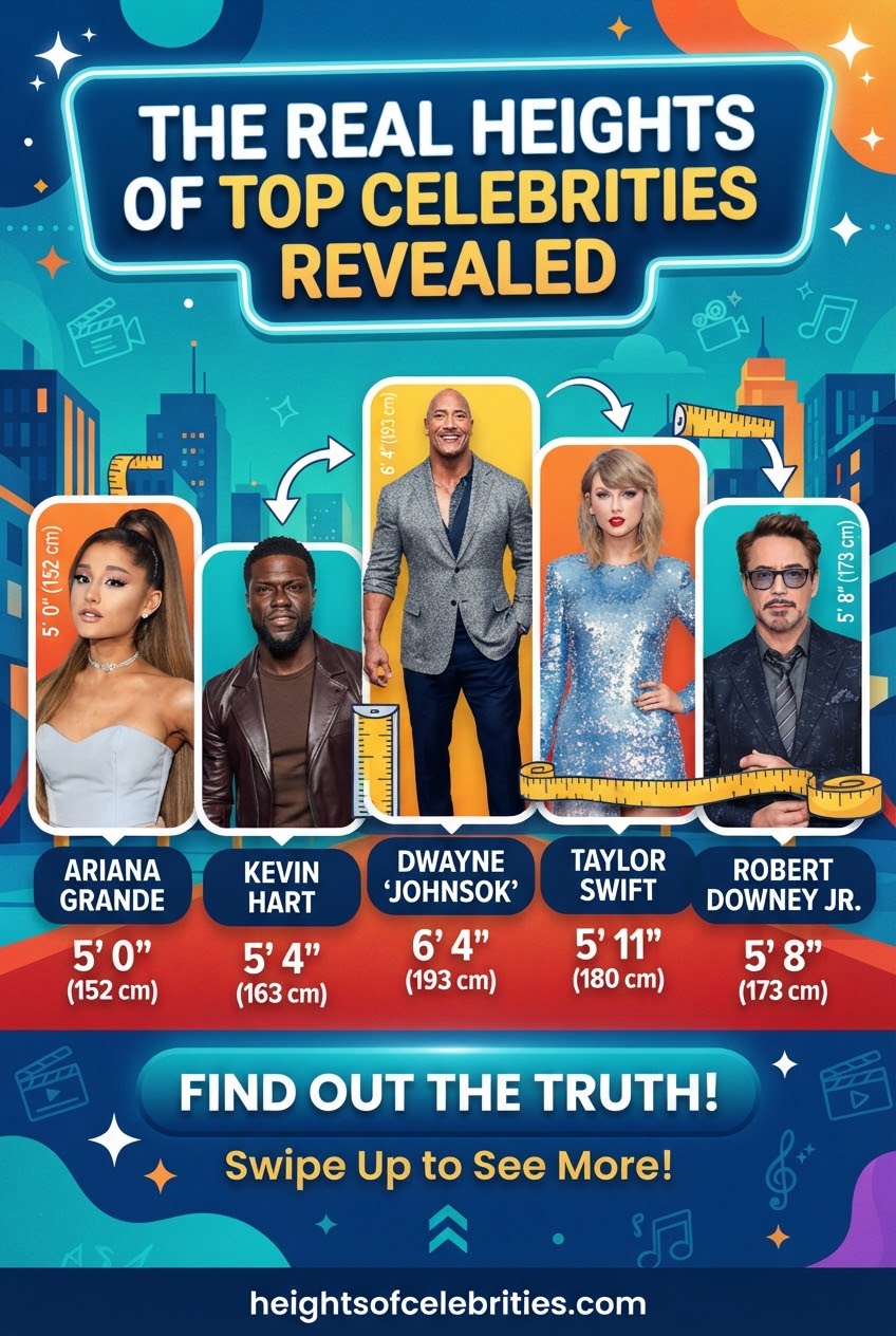 The Real Heights of Top Celebrities Revealed