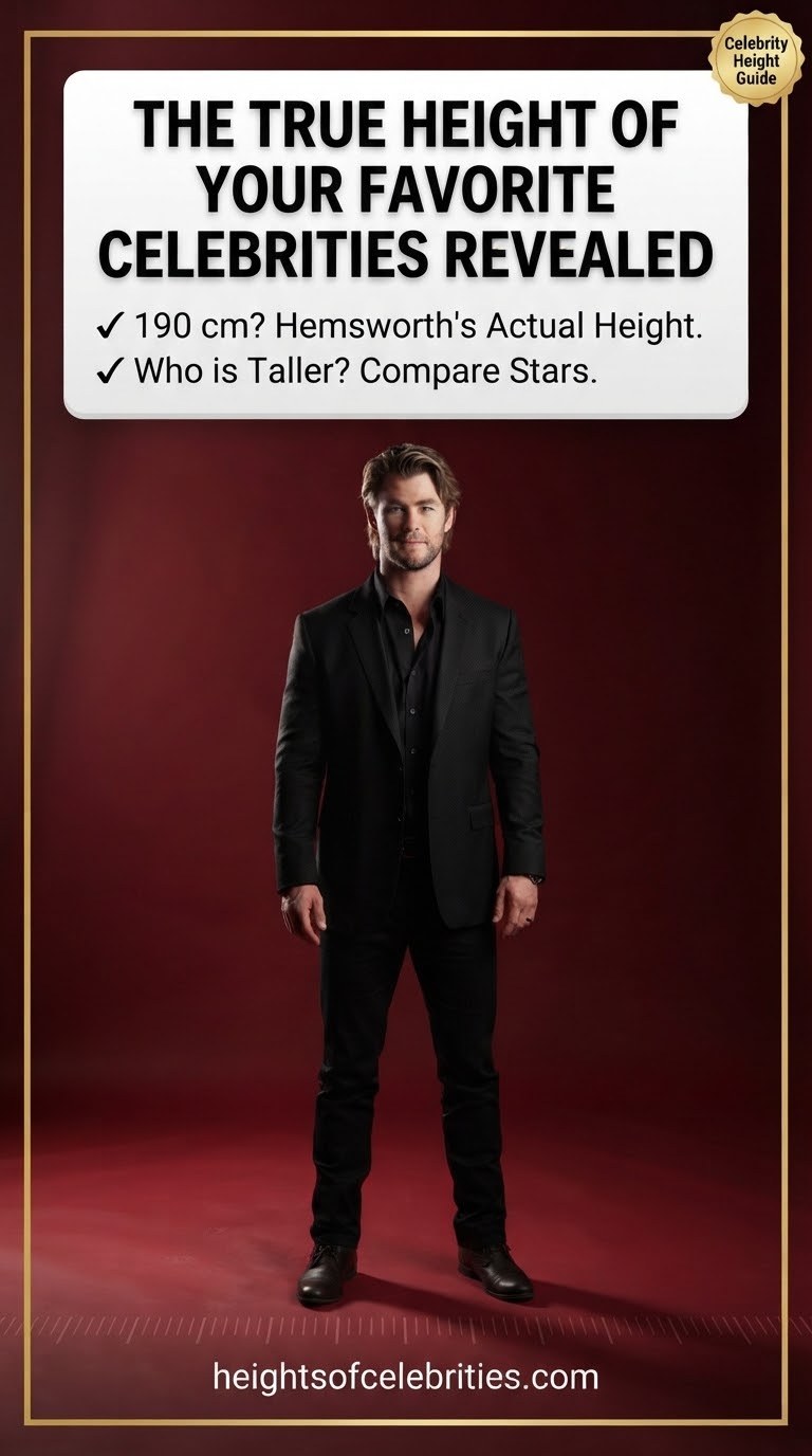 The True Height Of Your Favorite Celebrities Revealed