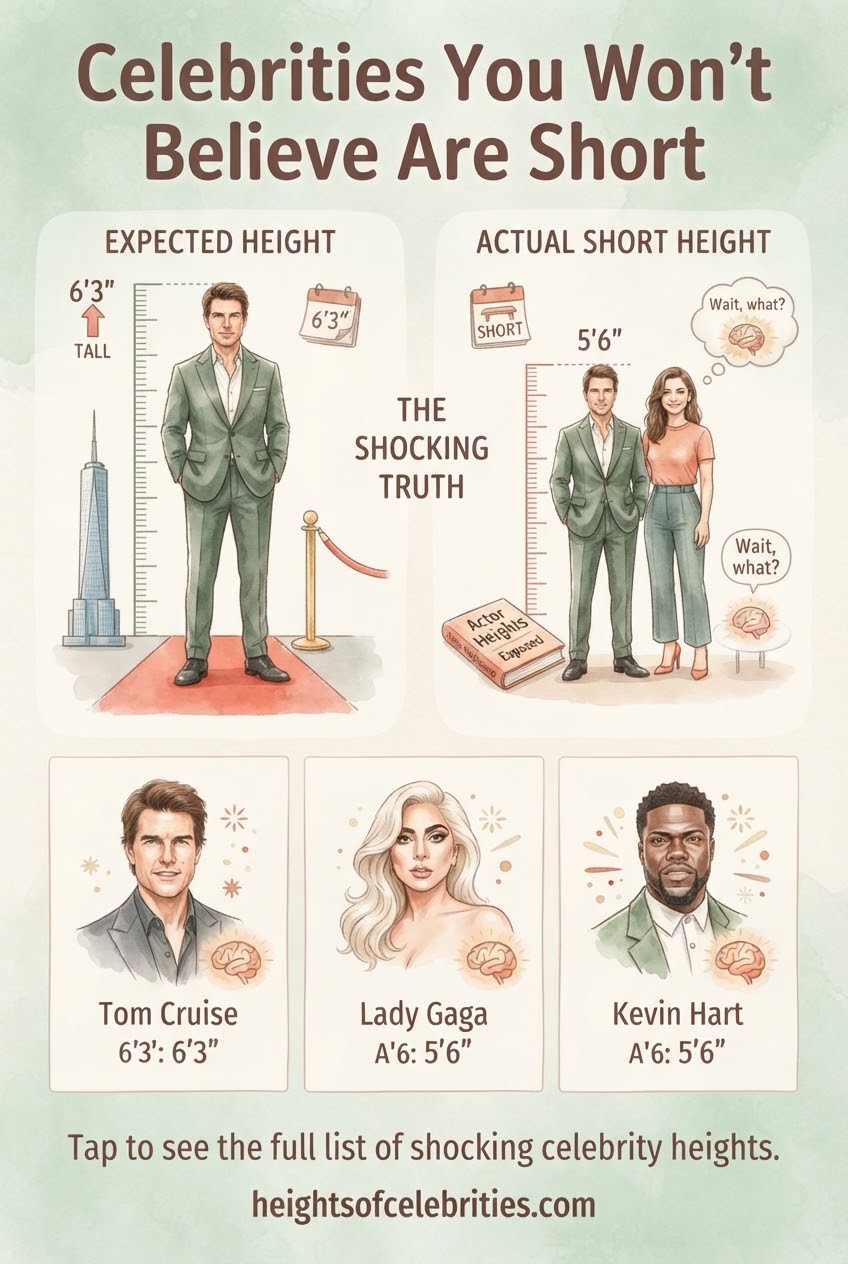 Celebrities You Won't Believe Are Short