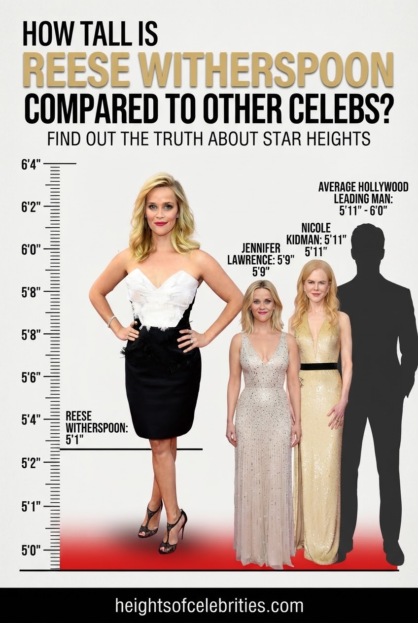 How Tall Is Reese Witherspoon Compared To Other Celebs?