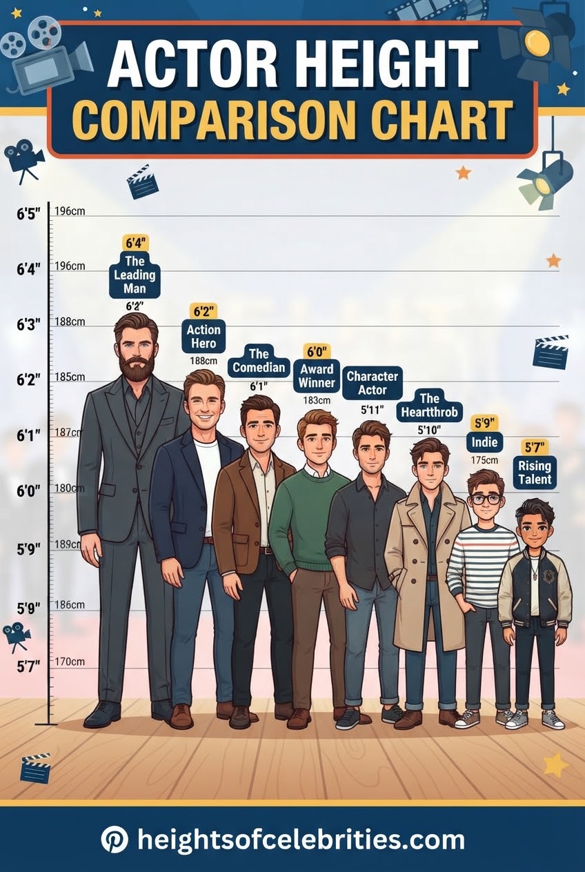 Actor Height Comparison Chart