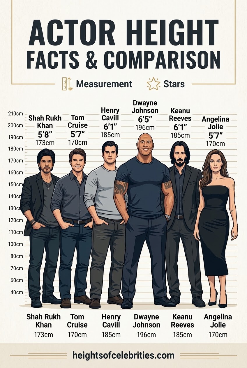 Actor Height Facts & Comparison