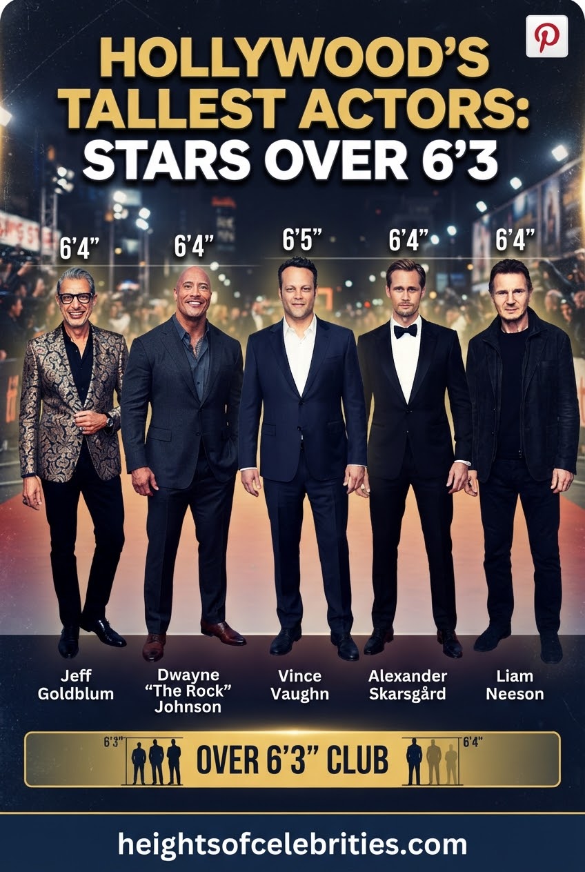 Hollywood's Tallest Actors: Stars Over 6'3