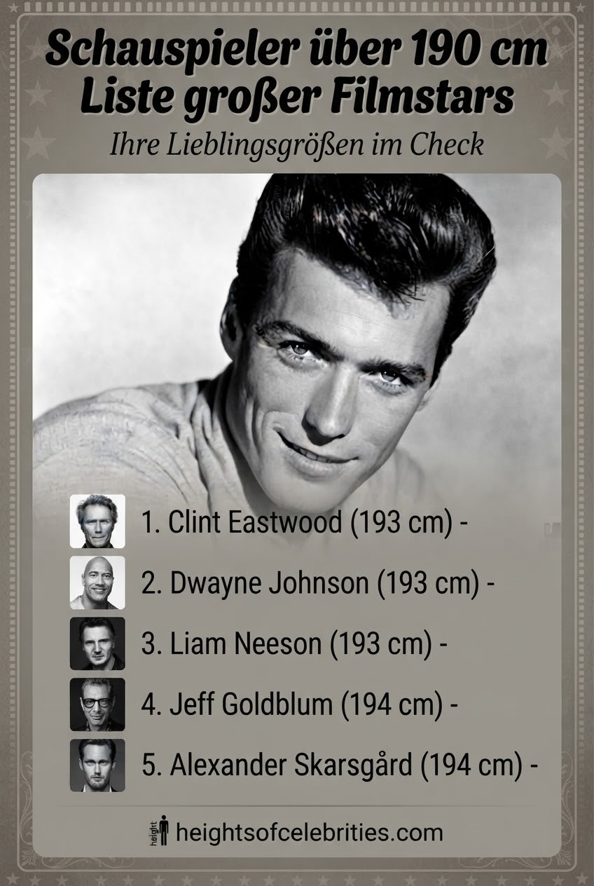 Schauspieler über 190 cm Liste großer Filmstars